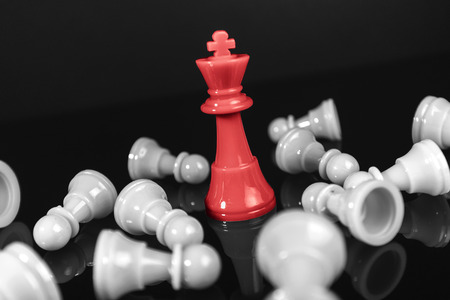 Chess business concept, leader & successの写真素材