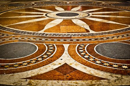 Mosaic in front of the Saint Stephen s Basilic, in Budapest wich is the capital city of the beautiful, decorative Hungaryの写真素材