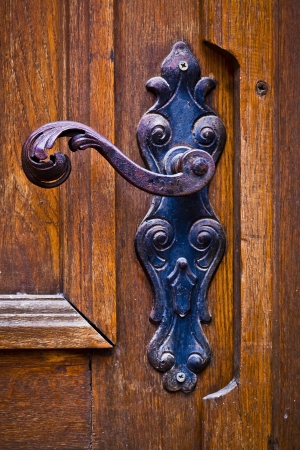 Decorative antique door handlesの写真素材