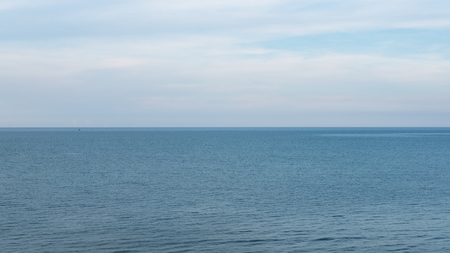 Image of sea or ocean with beautiful blue sky backgroundの写真素材