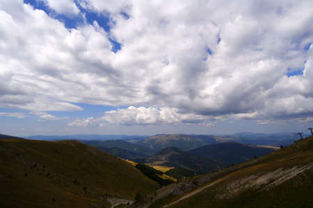 Panorama view on natural sceneryの写真素材