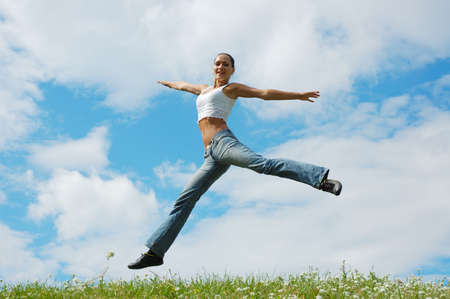 Jumping girl