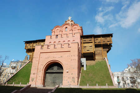 Golden Gate  Kiev , Ukraine .  Ancient  medieval gate .の写真素材