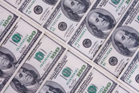 One hundred dollars  money - background .の写真素材