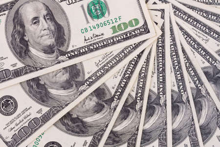 One hundred dollars money - background .