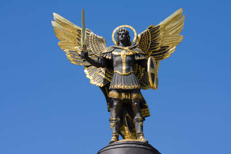Archangel Michael in Kiev , Ukraine .の写真素材