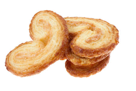 Cookies in form heart on isolated の写真素材