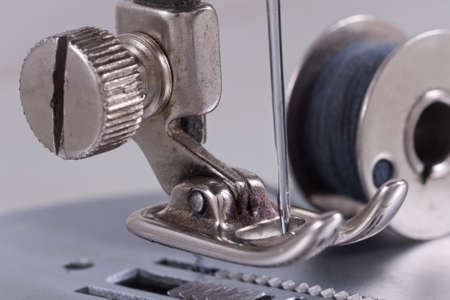Old sewing machine - detail macro