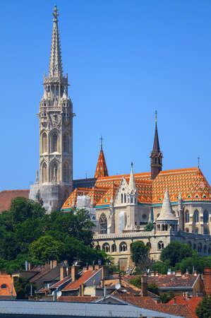 St. Matthias Church in Budapest,Hungary.のeditorial素材