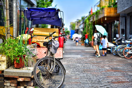 Old Beijing alleyのeditorial素材