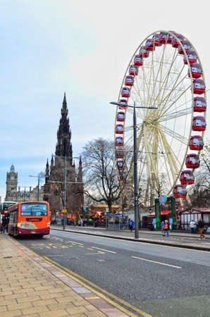 Edinburgh Princes Streetのeditorial素材