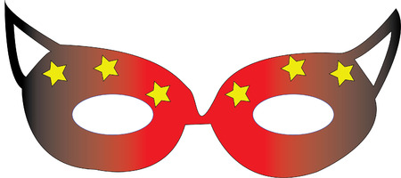 Mask fancy Redのイラスト素材