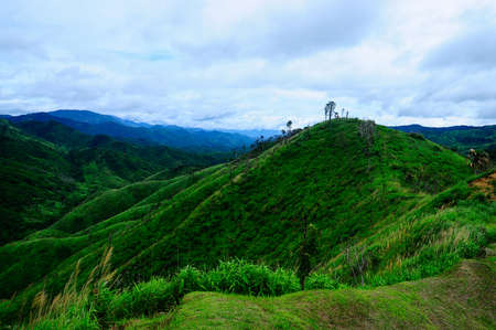 Winding mountain road in Kamphaeng Phet