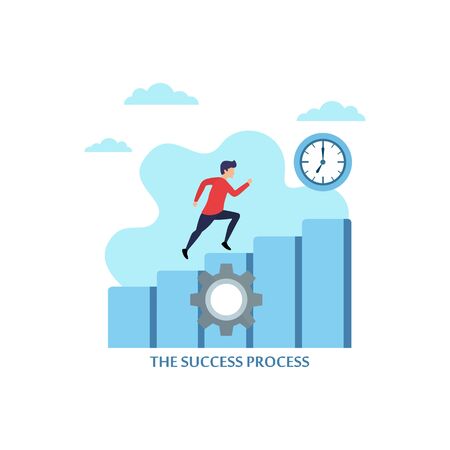 Design vector illustration Success in Your Life and Businessのイラスト素材