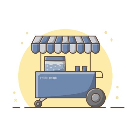 Container Fresh Drink Icon Design Vectorのイラスト素材