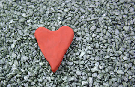 Pasticine heartの写真素材