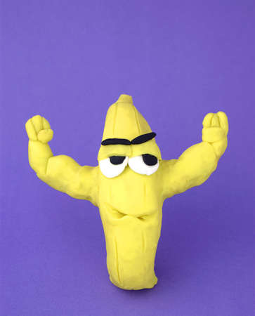 	
Muscular banana of plasticineの写真素材