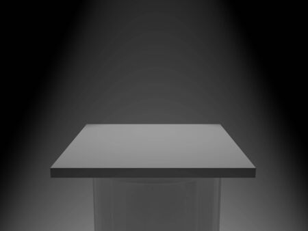 3d rendered pedestal. Put on exhibition your object.の写真素材