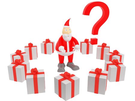 Santa claus. Christmas. 3d render.の写真素材