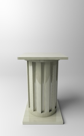 3d rendered pedestal. Put on exhibition your object. の写真素材