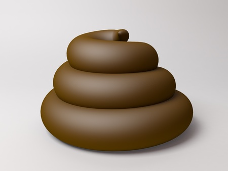 3d render of a poop.の写真素材