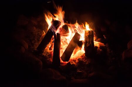 Firepit or Camp fireの写真素材