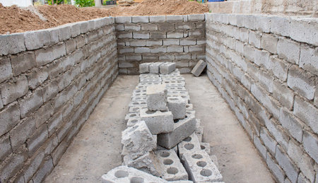The process of building a home pool for storing water
