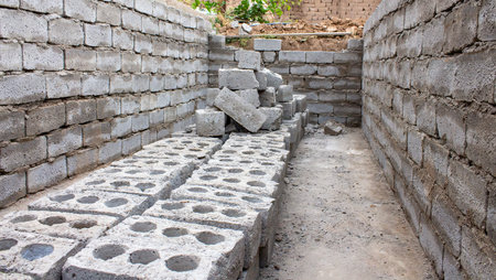 The process of building a home pool for storing water