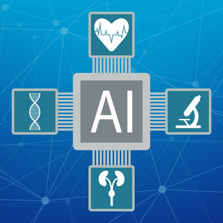 Using artificial intelligence in medicine for early diagnosis of diseasesのイラスト素材