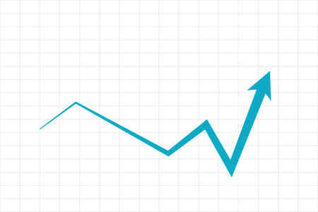 Stock market illustration, flat vector illustration on business themeのイラスト素材