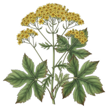 Illustration of a yarrow (Achillea millefolium)の素材
