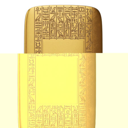 A rectangular ancient cuneiform tablet displays intricate hieroglyphic inscriptions and text. This artifact offers a glimpse into historical records and ancient communication methods from a past civilization.の素材