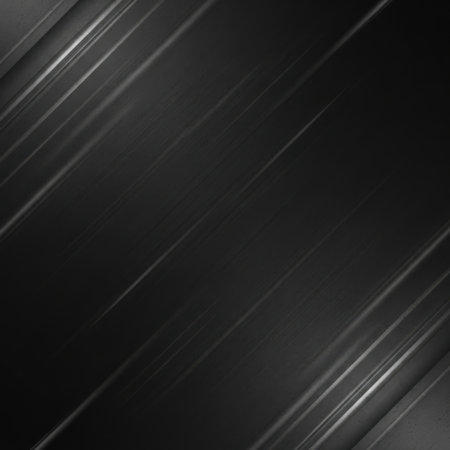 An abstract dark backdrop featuring subtle metallic streaks and intersecting geometric lines, creating a sophisticated and modern visual for various design projects.の素材
