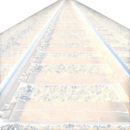 A detailed view of a transparent pyramid structure with visible internal patterns, presented isolated on a white background.の素材
