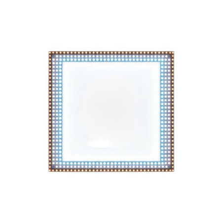 A high-detail image of a modern microprocessor chip showcasing its complex internal circuitry and numerous external pins. Ideal for technology, electronics, and innovation themes.の素材