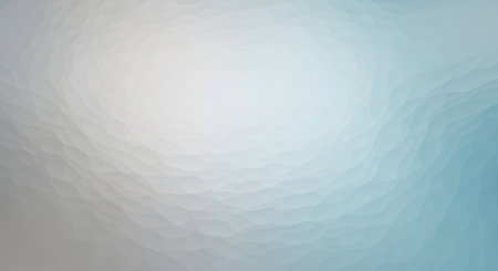 A mosaic of small geometric shapes creates a textured background with a gentle transition from light grey to pale blue.の素材