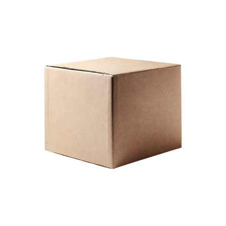 Cardboard box isolated on white background. Clipping path included.