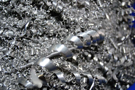 CNC sawdust, metal sawdust, sawdust metal, aluminum sawdustの写真素材
