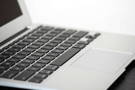 Closeup of a laptop computer s keyboard