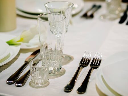 table setting. Shallow DOFの写真素材