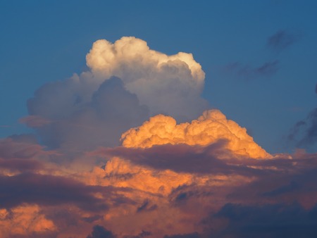 stormy sunsetの写真素材