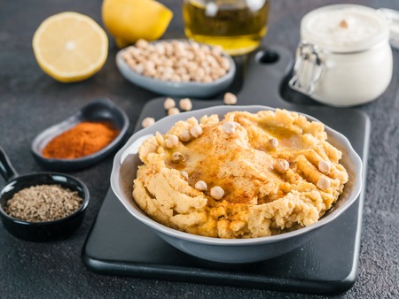 Hummus and tahiniの写真素材