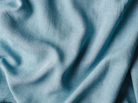 Modern soft jeans blouse texture close up. Lyocell or tencel pattern - modern natural cellulose...