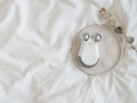 Face massager, microcurrents for home useの写真素材