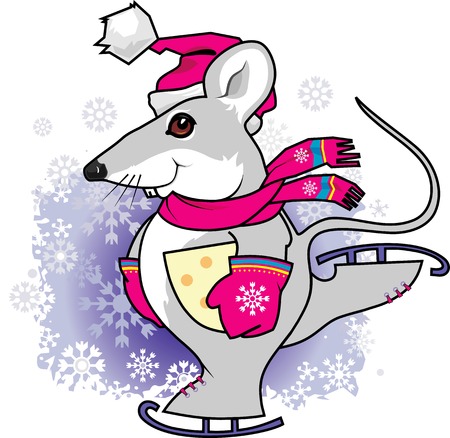 New year's rat of symbol future year on east horoscopeのイラスト素材