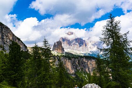walking on the dolomitic paths protected by the unesco attracts extraordinary panoramas between...