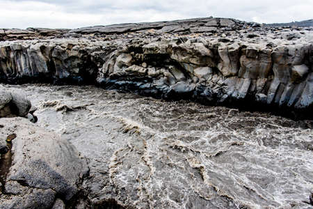 views of Mount Herdubreid on the F88 road leading to the Askja volcano with the park guard's hut and...