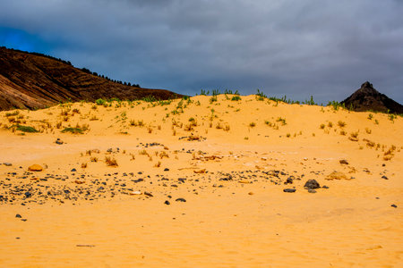 beach in Porto Santo island in Madeira Portugal in a wonderful summer day