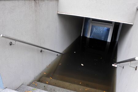 BROOKLYN, NY - OCTOBER 29: Seriouse flooding in the buildings at the Sheapsheadbay neighborhood due to impact from Hurricane Sandy in Brooklyn, New York, U.S., on Tuesday, October 30, 2012.  
のeditorial素材
