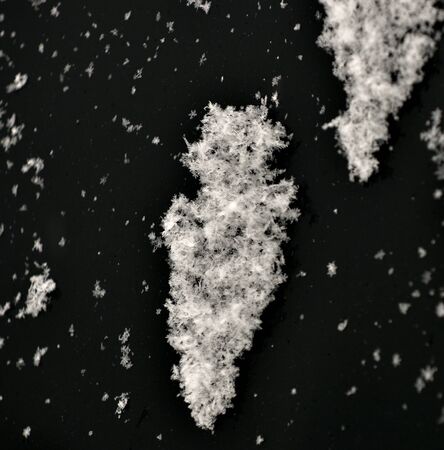 Frosty natural pattern on winter window の写真素材